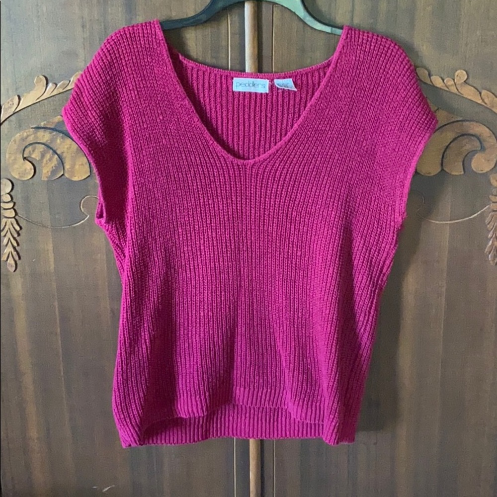 80s Short-sleeved Pullover Sweater